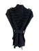 Marie Oliver Size Medium Black Acrylic Blend High Neck Sleeveless Belted Sweater Black / Medium