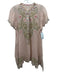 Johnny Was Size M Pale Pink, Beige & Multi Cupra Rayon Short Sleeve Tunic Top Pale Pink, Beige & Multi / M