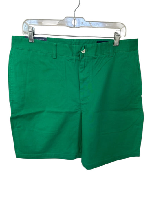 Vineyard vines NWT Size 36 Green Cotton Solid Men's Shorts Green / 36