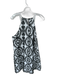 Entro Size L White & Black Cotton Sleeveless Embroidered Flowers Dress White & Black / L
