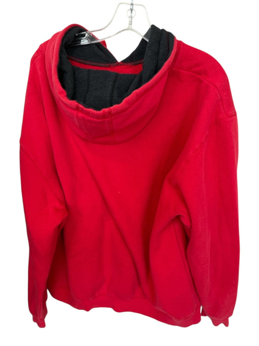 Champion Size XL Red & Black Cotton Blend UGA Hoodie Athletic Men's Sweatshirt Red & Black / XL