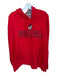 Champion Size XL Red & Black Cotton Blend UGA Hoodie Athletic Men's Sweatshirt Red & Black / XL