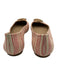 Tory Burch Shoe Size 8.5 Red, cream & gold Leather Round Toe Logo Stripes Flats Red, cream & gold / 8.5