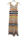 Mister Zimi Size M White & Multi Polyester & Cotton Knit Cover Up Maxi Dress White & Multi / M