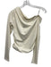 J Crew Size S White Cotton Long Sleeve Wide Neck Gathered Top White / S