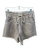 Pilcro Size S Taupe Beige Cotton Denim Cut off Elastic Waist Drawstring Shorts Taupe Beige / S