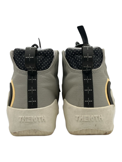 Nike Shoe Size 9 AS IS Gray & White Synthetic High Top Lace Up Sneaker Shoes Gray & White / 9