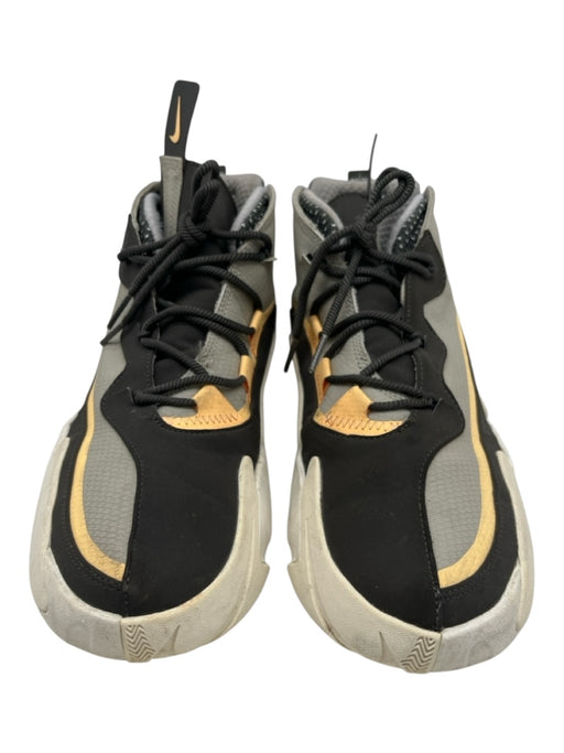 Nike Shoe Size 9 AS IS Gray & White Synthetic High Top Lace Up Sneaker Shoes Gray & White / 9