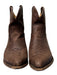 Frye Shoe Size 10 Brown Leather Pointed Toe Embroidered Detail Western Booties Brown / 10