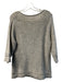 Classiques Entier Size M Gray Merino Wool & Cashmere Open Knit V Neck Top Gray / M
