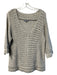 Classiques Entier Size M Gray Merino Wool & Cashmere Open Knit V Neck Top Gray / M