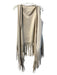 by Together Size S Cream Polyester Faux Suede Long Fringe Vest Vest Cream / S