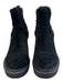 Sam Edelman Shoe Size 6.5 Black Suede Faux Shearling Trim Wedge Booties Shoes Black / 6.5