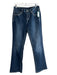 JAG Size 8 Medium Wash Cotton Denim Contrast Stitching Mid Rise Boot Leg Jeans Medium Wash / 8