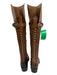 Vince Camuto Shoe Size 7 Brown Leather Studded Side Zip Knee High Boots Brown / 7