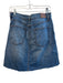 Johnny Was Size 29 Medium Wash Cotton Denim Embroidered Zip Front Skirt Medium Wash / 29