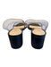 Schutz Shoe Size 6 Black leather sole PVC Detail Almond Toe Block Heel Shoes Black / 6