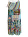 Johnny Was Size S Multi Silk Elastic Waist Multi Pattern Tiered Maxi Skirt Multi / S