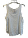 Johnny Was Size Est M White Cupro Rayon Scoop Neck Sleeveless Lace Detail Top White / Est M