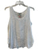 Johnny Was Size Est M White Cupro Rayon Scoop Neck Sleeveless Lace Detail Top White / Est M
