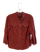 Wearables Size M Burnt Orange Cotton Corduroy Long Sleeve Lace Detail Top Burnt Orange / M