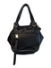 Cynthia Rowley Black Leather 3 Pocket Top Handle Gold Hardware Slouchy Bag Black / S