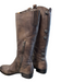 Arturo Chiang Shoe Size 6.5 Metallic Gray Leather Almond Toe Weathered Boots Metallic Gray / 6.5