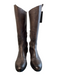 Arturo Chiang Shoe Size 6.5 Metallic Gray Leather Almond Toe Weathered Boots Metallic Gray / 6.5
