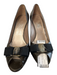 Salvatore Ferragamo Shoe Size 6 Green Leather Peep Toe Silver Hardware Heels Green / 6