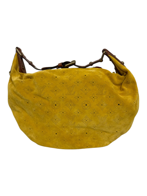 Louis Vuitton Corn Yellow Leather Suede Hobo Monogram Perforated Buckle Bag Corn Yellow / Medium