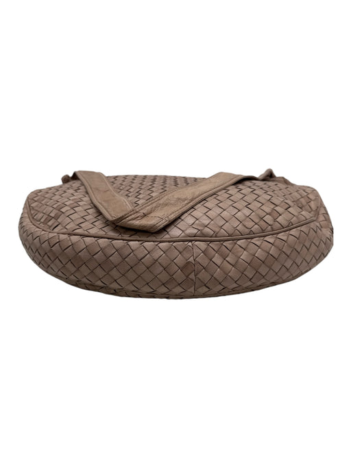 Bottega Veneta Beige Leather Gold hardware Intrecciato Bag Beige / S