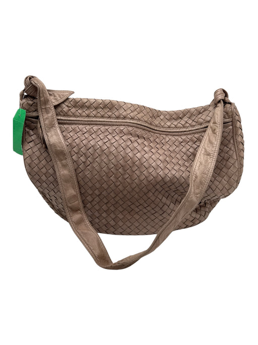 Bottega Veneta Beige Leather Gold hardware Intrecciato Bag Beige / S