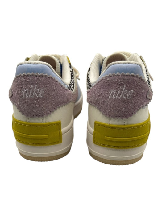 Nike Shoe Size 8.5 Light Blue, Chartreuse Green, Multi Leather Lace Up Sneakers Light Blue, Chartreuse Green, Multi / 8.5