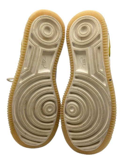 Nike Shoe Size 8.5 Light Blue, Chartreuse Green, Multi Leather Lace Up Sneakers Light Blue, Chartreuse Green, Multi / 8.5