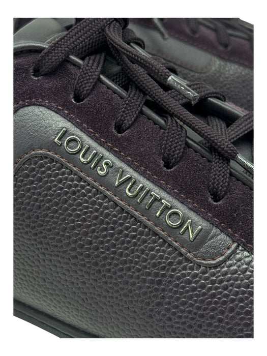 Louis Vuitton Shoe Size 9.5 Purple Leather Solid Sneaker Men's Shoes Purple / 9.5