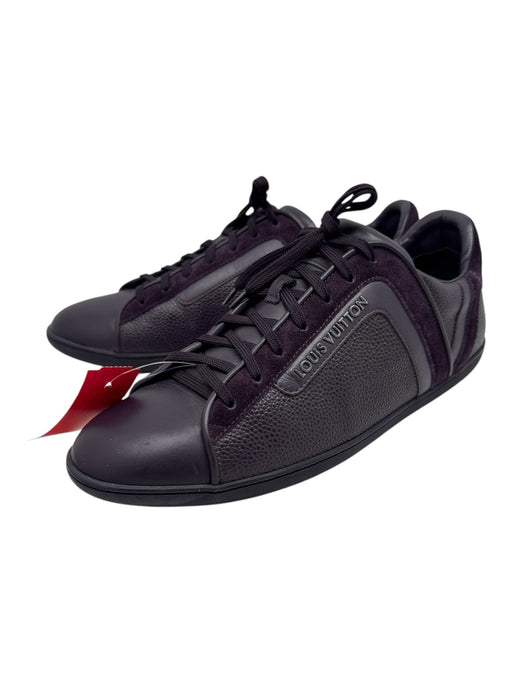 Louis Vuitton Shoe Size 9.5 Purple Leather Solid Sneaker Men's Shoes Purple / 9.5