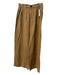 Zara Size XS Khaki Viscose High Waist Wide Leg Zip & Button Front Slacks Pants Khaki / XS