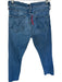 Mother Size 33 Med Light Wash Cotton Blend Mid Rise Straight Leg Raw Hem Jeans Med Light Wash / 33