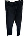Mother Size 32 Black Cotton Blend High Waist Bootcut Raw Hem Jeans Black / 32