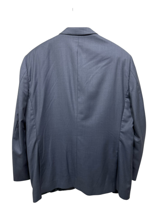 Peter Millar Blue Wool Solid 2 Button Men's Suit Blue / 46R