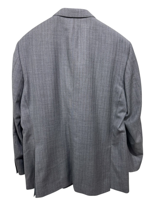 Peter Millar Gray & Blue Wool Striped 2 Button Men's Suit Gray & Blue / 46R