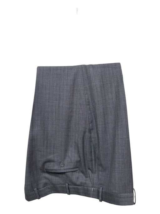 Peter Millar Gray & Blue Wool Striped 2 Button Men's Suit Gray & Blue / 46R