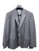 Peter Millar Gray & Blue Wool Striped 2 Button Men's Suit Gray & Blue / 46R
