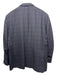 Peter Millar Blue & Black Wool Plaid 2 Button Men's Suit Blue & Black / 46R