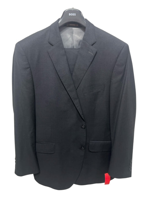 Peter Millar Gray Wool Solid 2 Button Men's Suit Gray / 46R
