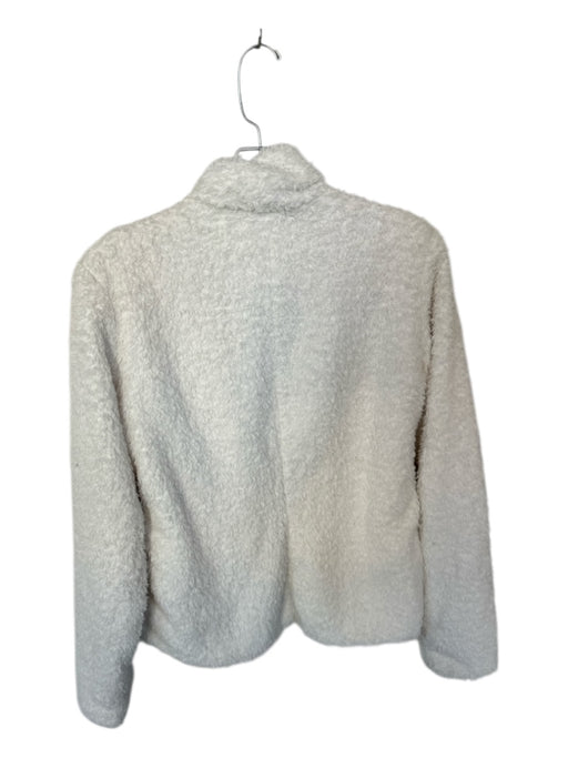 Patagonia Size M White & Peach Polyester Fuzzy lined Full Zip Athletic Jacket White & Peach / M