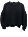 Ulla Johnson Size S Black Baby Alpaca Blend Long puff sleeve Knit Sweater Black / S
