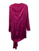 Ieena for Mac Duggal Size 10 Dark Pink Polyester Long Sleeve Back Zip Dress Dark Pink / 10