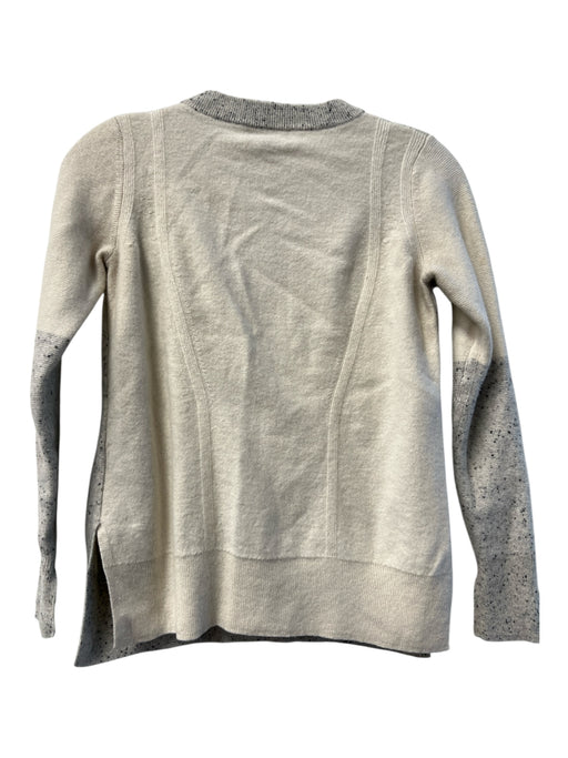 Rag & Bone Size Small White, Gray & Black Cashmere Crew Neck Long Sleeve Sweater White, Gray & Black / Small