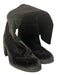 Stuart Weitzman Shoe Size 7 Black Leather Velvet Round Toe Knee High Boots Black / 7